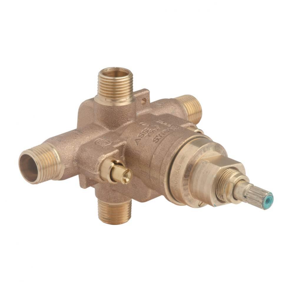 Temptrol Brass Pressure-Balancing Tub and Shower Valve with Service Stops