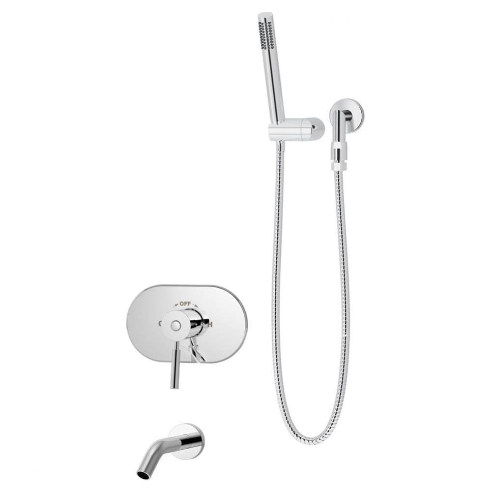 Sereno Single Handle 1-Spray Tub and Hand Shower Trim in Polished Chrome - 1.5 GPM (Valve Not Incl