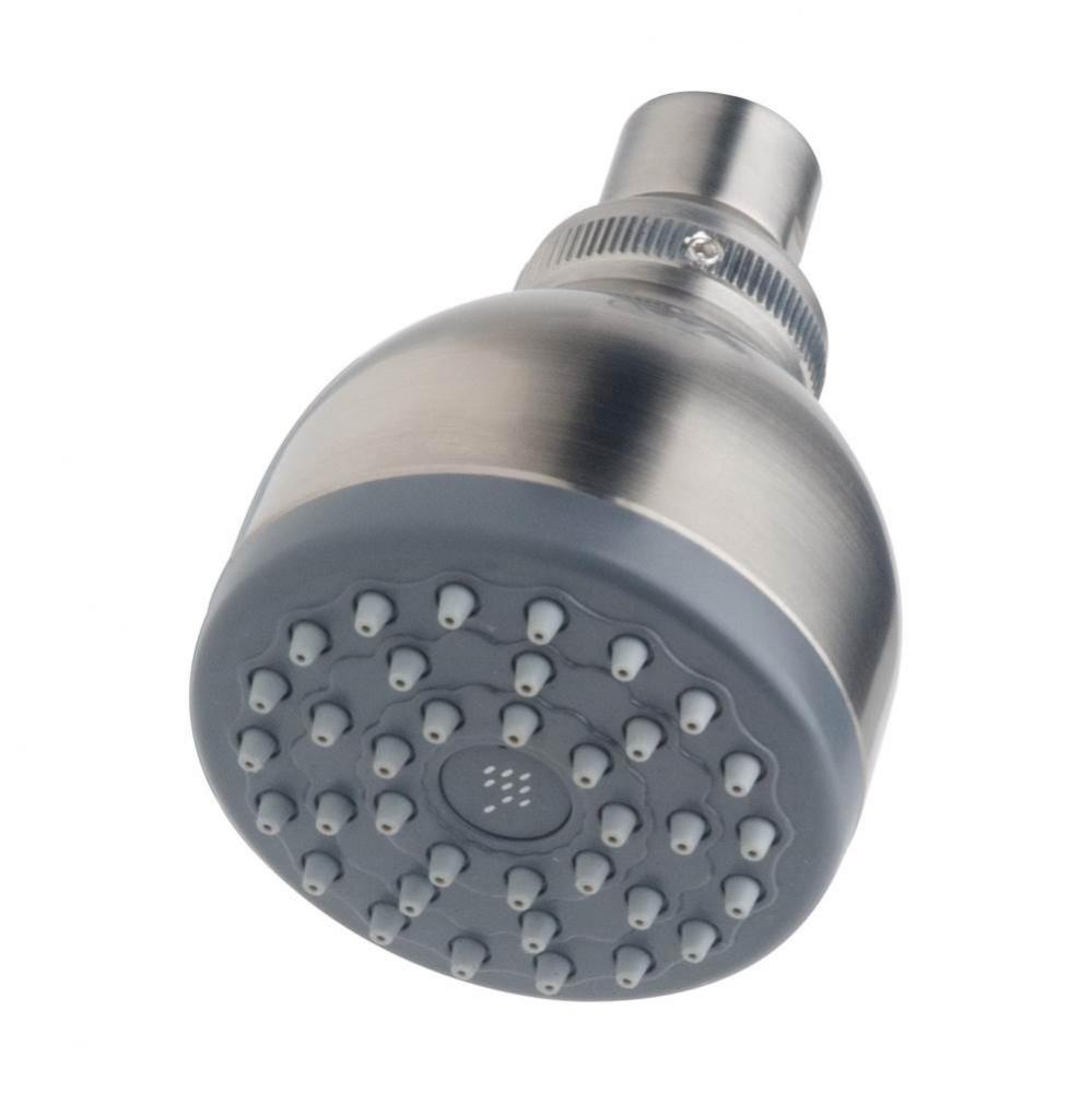 1-Spray 2.8 in. Fixed Showerhead in Satin Nickel (1.2 GPM)