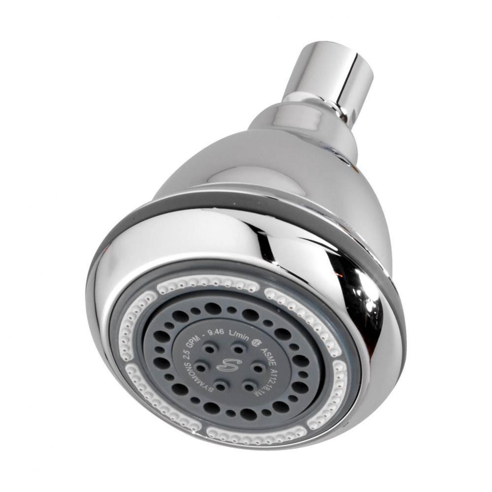 3-Spray 3.6 in. Fixed Showerhead in Polished Chrome (1.5 GPM)