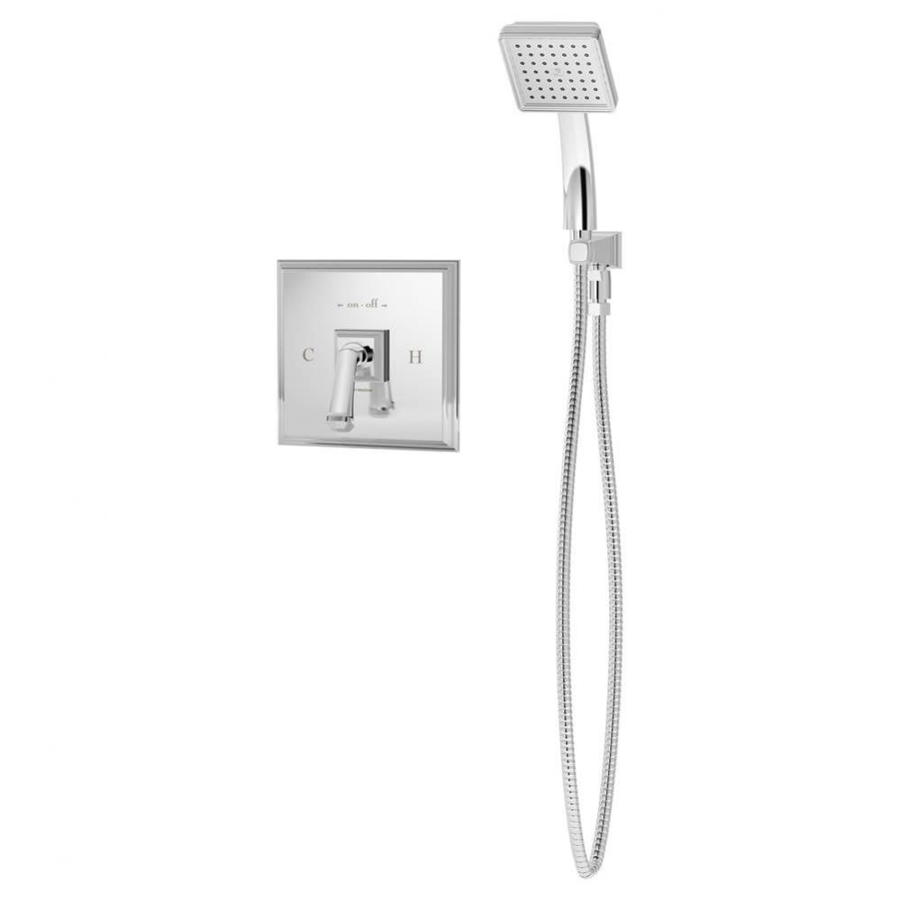 Oxford Single Handle 1-Spray Hand Shower Trim in Polished Chrome - 1.5 GPM (Valve Not Included)