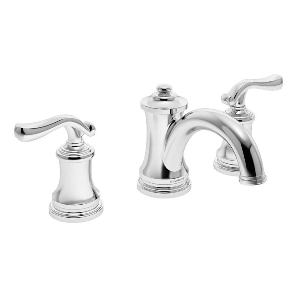 Winslet Widespread 2-Handle Bathroom Faucet with Drain Assembly in Polished Chrome (1.0 GPM)