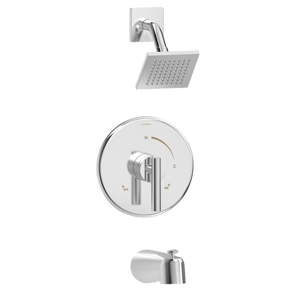 Dia Single Handle 1-Spray Tub and Shower Faucet Trim in Polished Chrome - 1.5 GPM (Valve Not Inclu