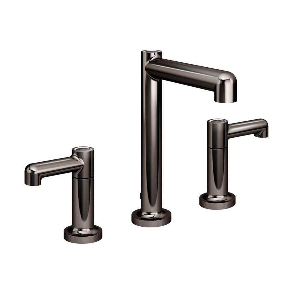 Museo Widespread 2-Handle Bathroom Faucet with Drain Assembly in Polished Graphite (1.0 GPM)