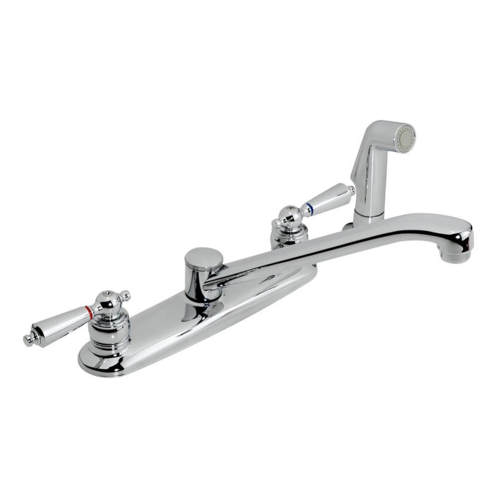 Origins 2-Handle Kitchen Faucet with Side Sprayer in Polished Chrome (1.5 GPM)