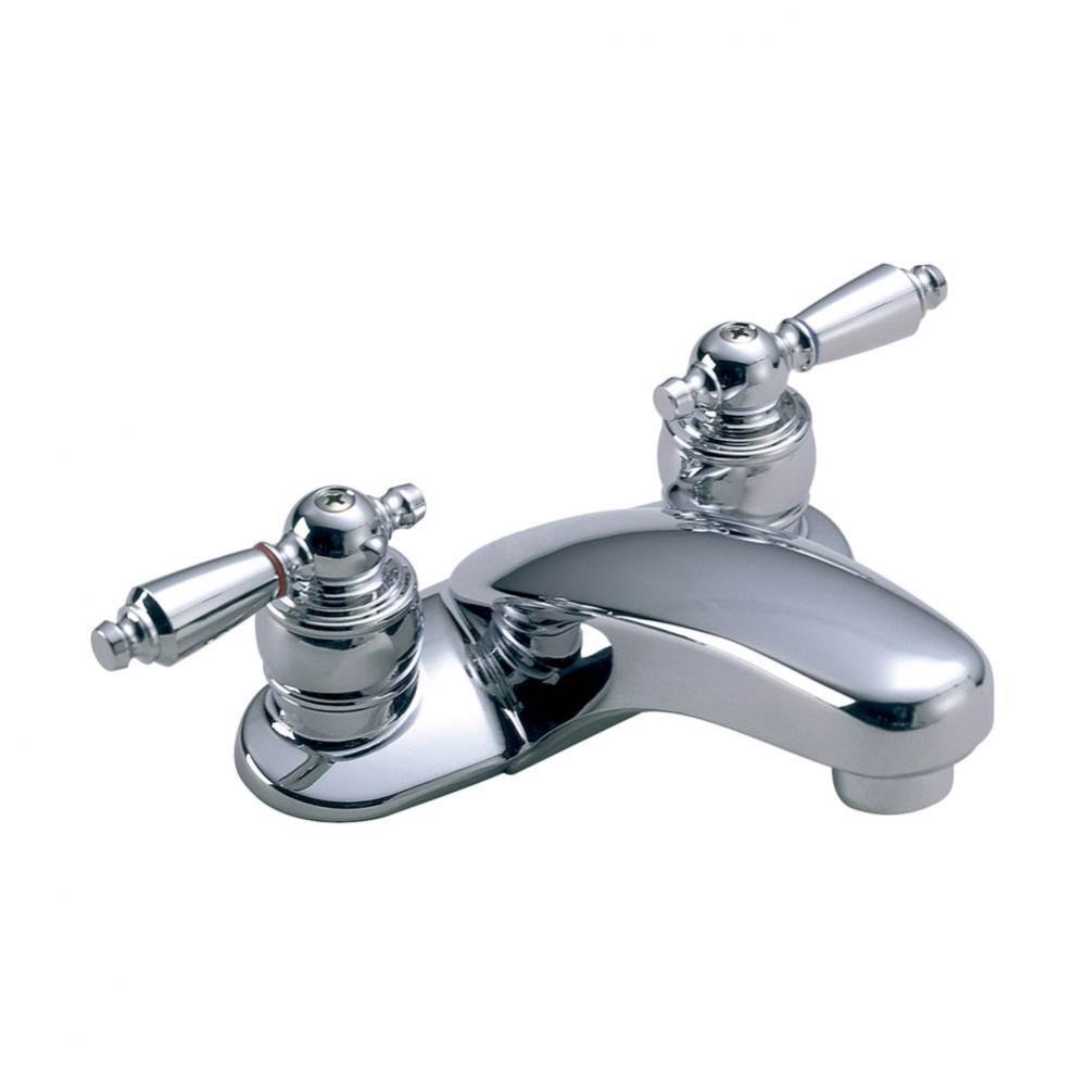 Symmetrix Centerset 2-Handle Bathroom Faucet with Drain Assembly in Polished Chrome (1.5 GPM)