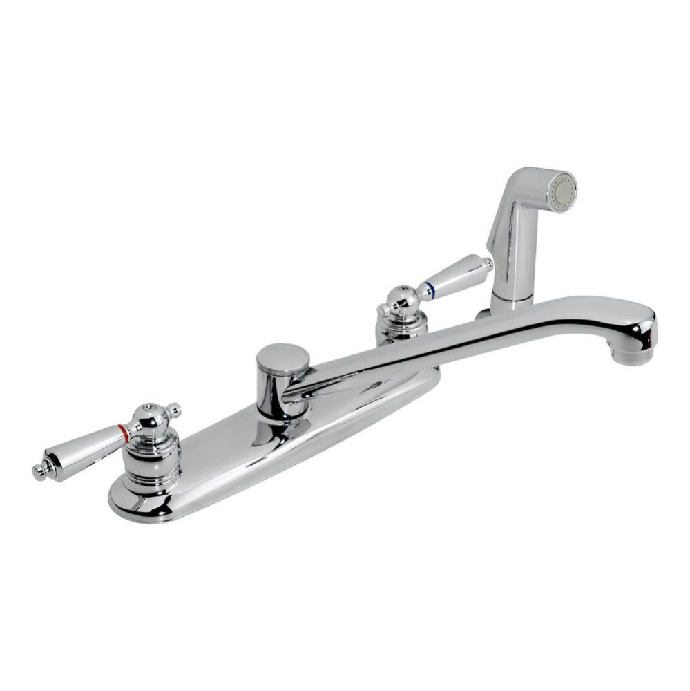 Origins 2-Handle Kitchen Faucet with Side Sprayer in Polished Chrome (2.2 GPM)