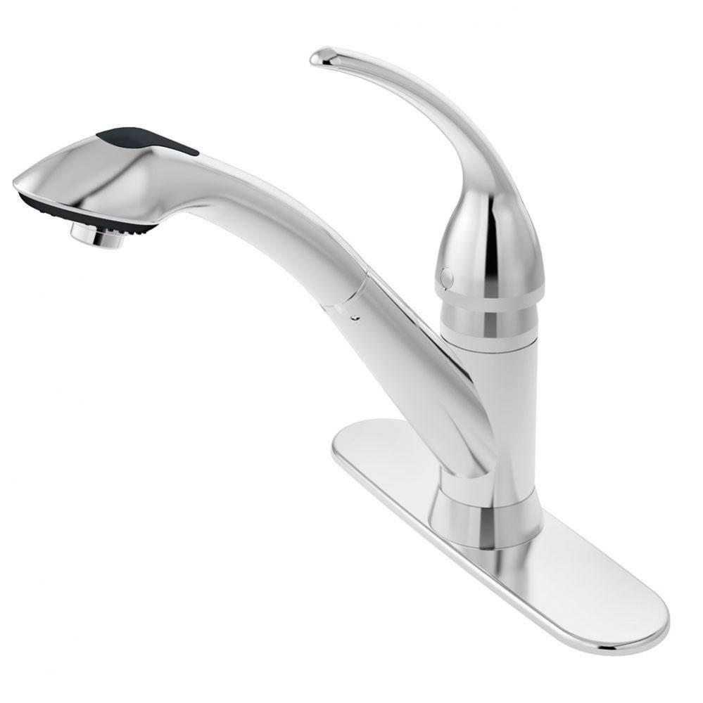 Vella Single-Handle Pull-Out Kitchen Faucet in Polished Chrome (2.2 GPM)