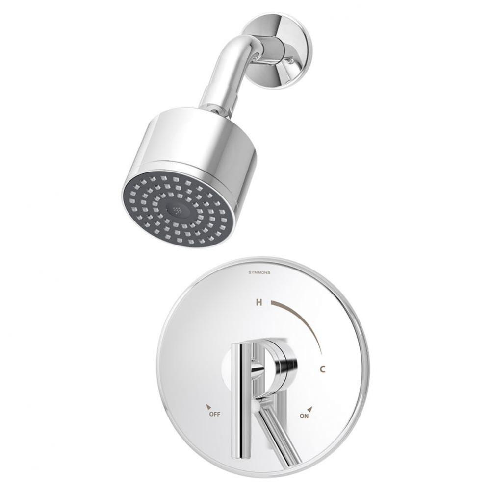 Dia Single Handle 1-Spray Shower Trim with Secondary Volume Control in Polished Chrome - 1.5 GPM (