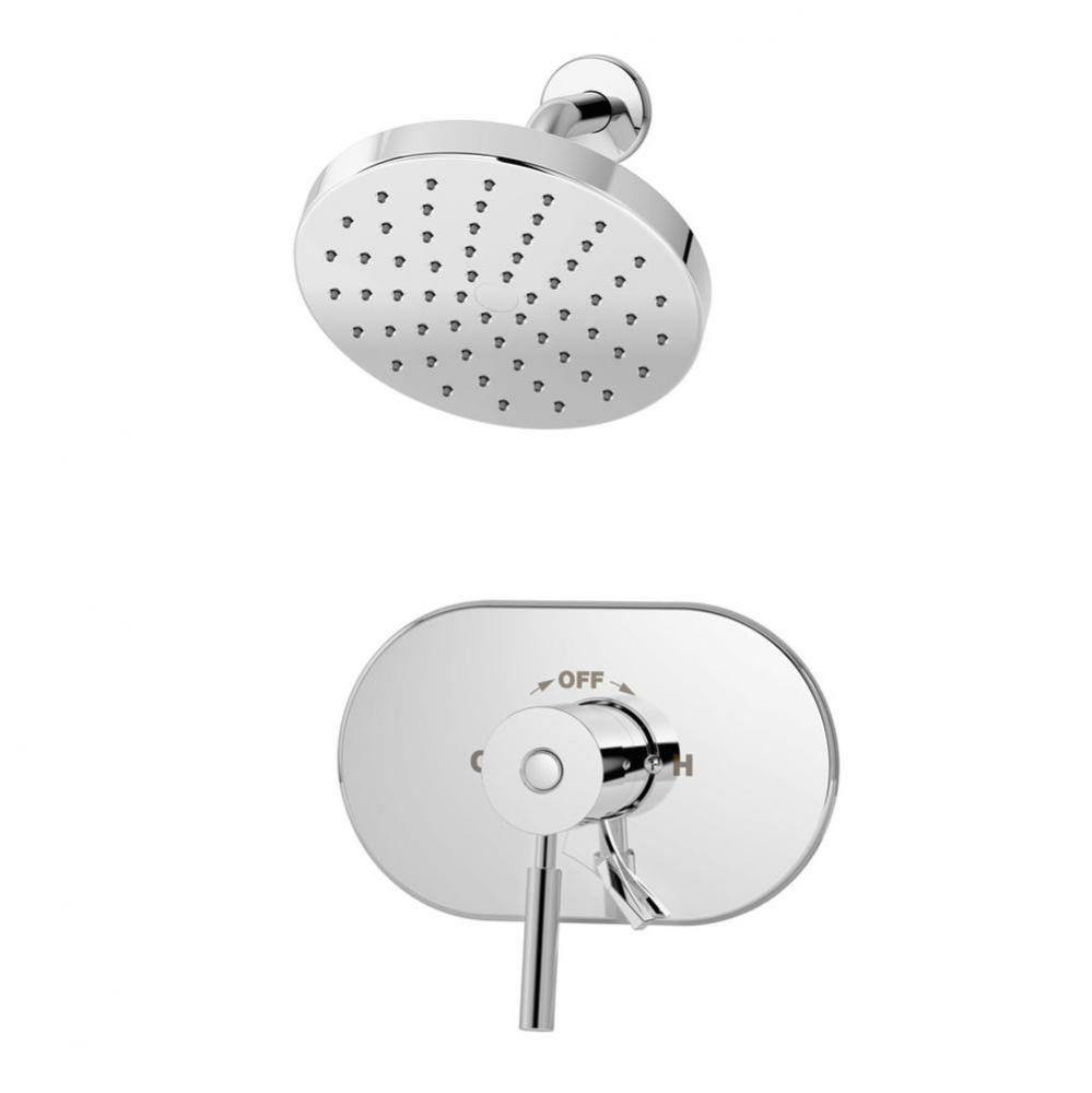 Sereno Single Handle 1-Spray Shower Trim in Polished Chrome - 1.5 GPM (Valve Not Included)