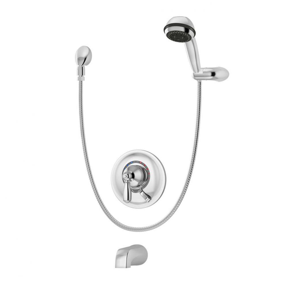 Allura Single Handle 3-Spray Tub and Hand Shower Trim in Polished Chrome - 1.5 GPM (Valve Not Incl