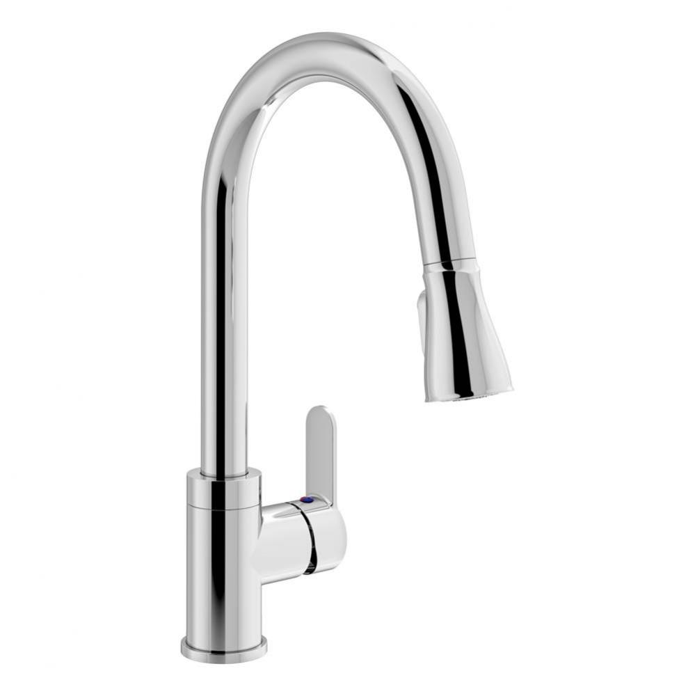 Identity Single-Handle Pull-Down Sprayer Kitchen Faucet in Polished Chrome (1.5 GPM)