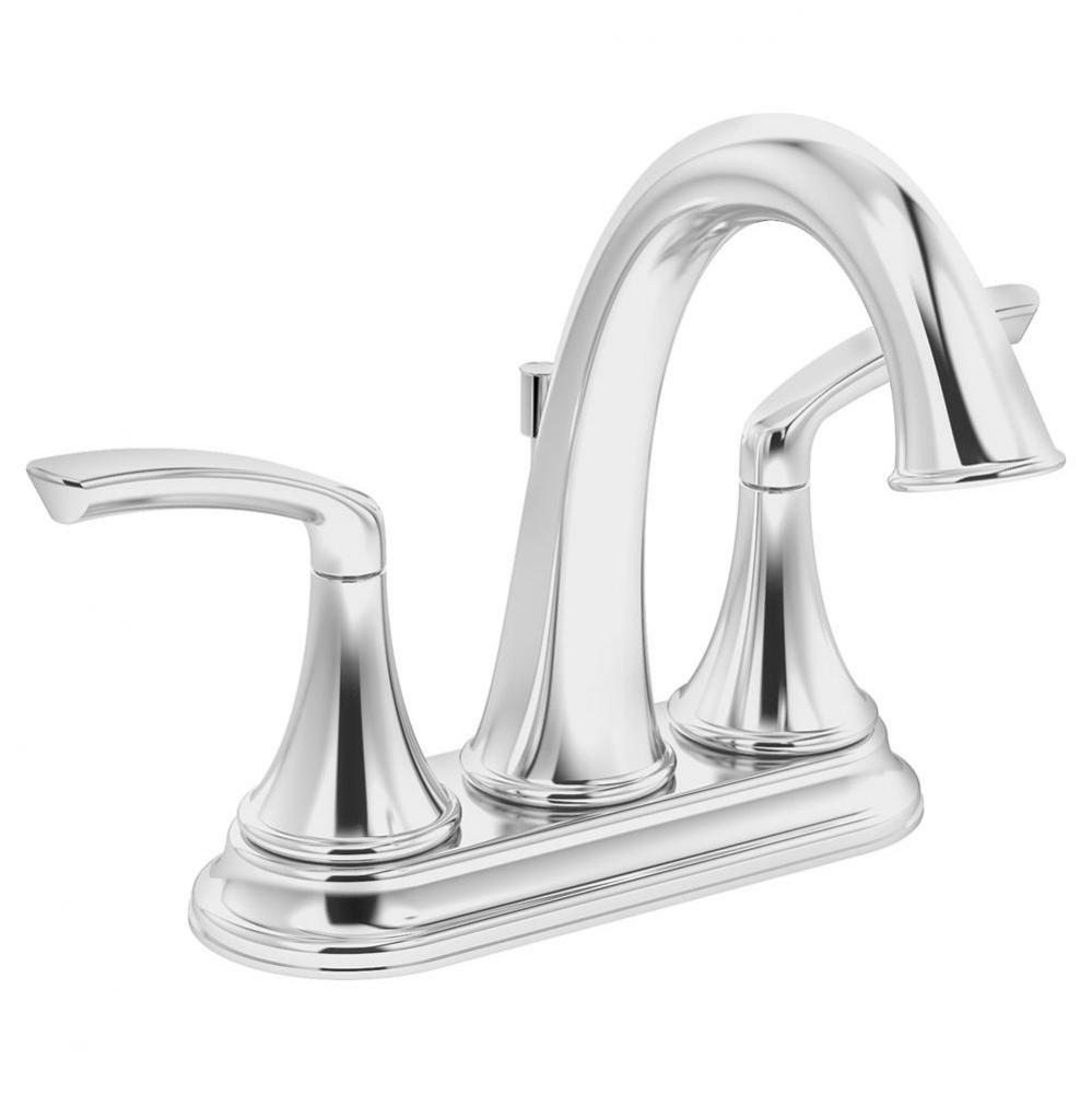 Elm 4 in. Centerset 2-Handle Bathroom Faucet with Drain Assembly in Polished Chrome (1.5 GPM)