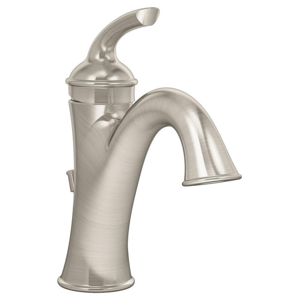 Elm Single Hole Single-Handle Bathroom Faucet with Drain Assembly in Satin Nickel (1.5 GPM)
