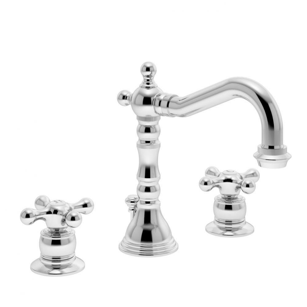 Carrington Widespread 2-Handle Bathroom Faucet with Drain Assembly in Polished Chrome (1.5 GPM)