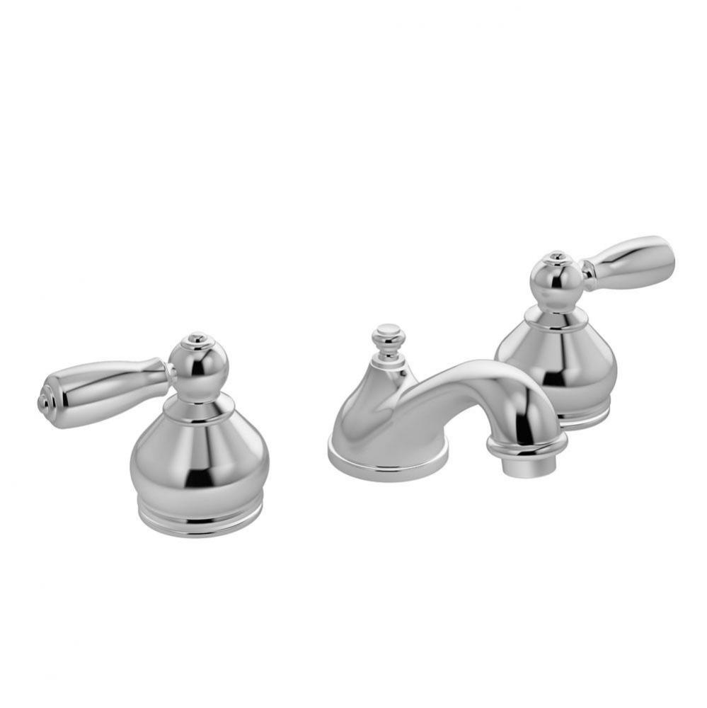 Allura Widespread 2-Handle Bathroom Faucet with Drain Assembly in Polished Chrome (1.5 GPM)