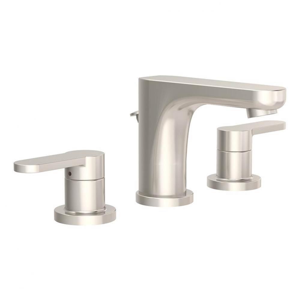 Identity Widespread 2-Handle Bathroom Faucet with Drain Assembly in Satin Nickel (1.5 GPM)