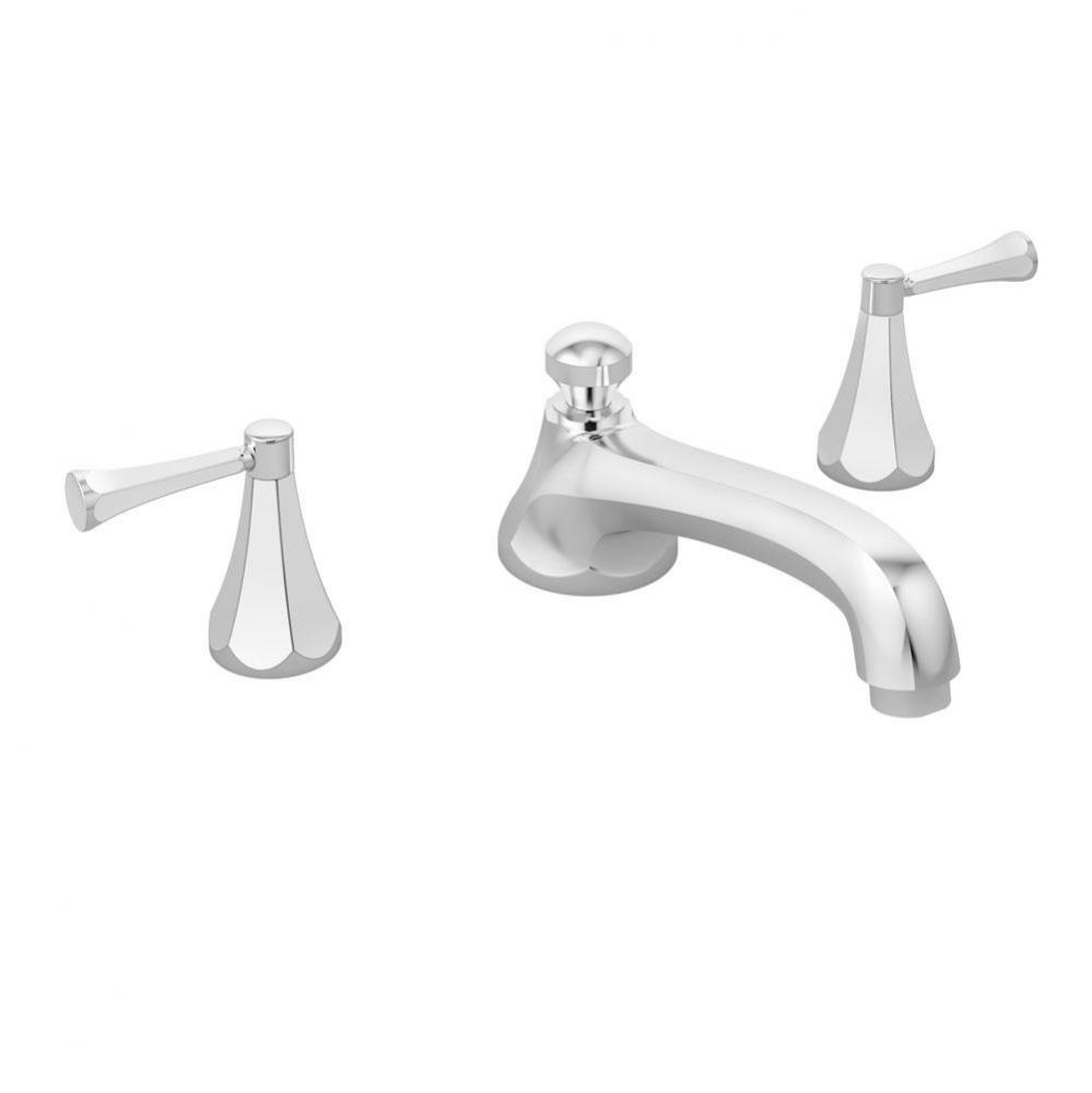 Canterbury 2-Handle Deck Mount Roman Tub Faucet in Polished Chrome