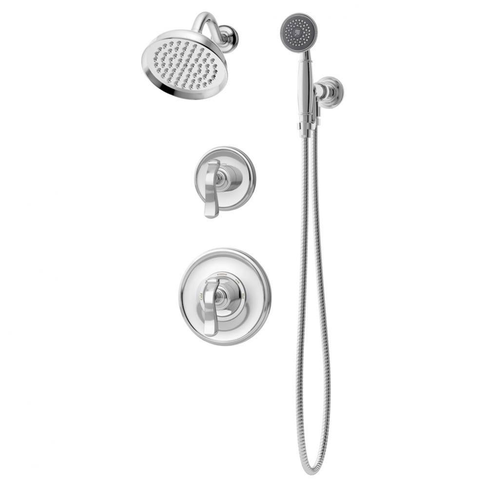 Winslet 2-Handle 1-Spray Shower Trim with 1-Spray Hand Shower in Polished Chrome (Valves Not Inclu