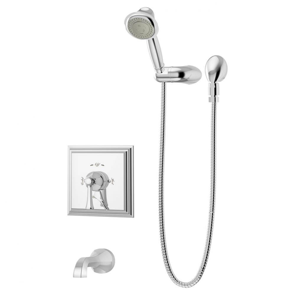 Canterbury Single Handle 3-Spray Tub and Hand Shower Trim in Polished Chrome - 1.5 GPM (Valve Not