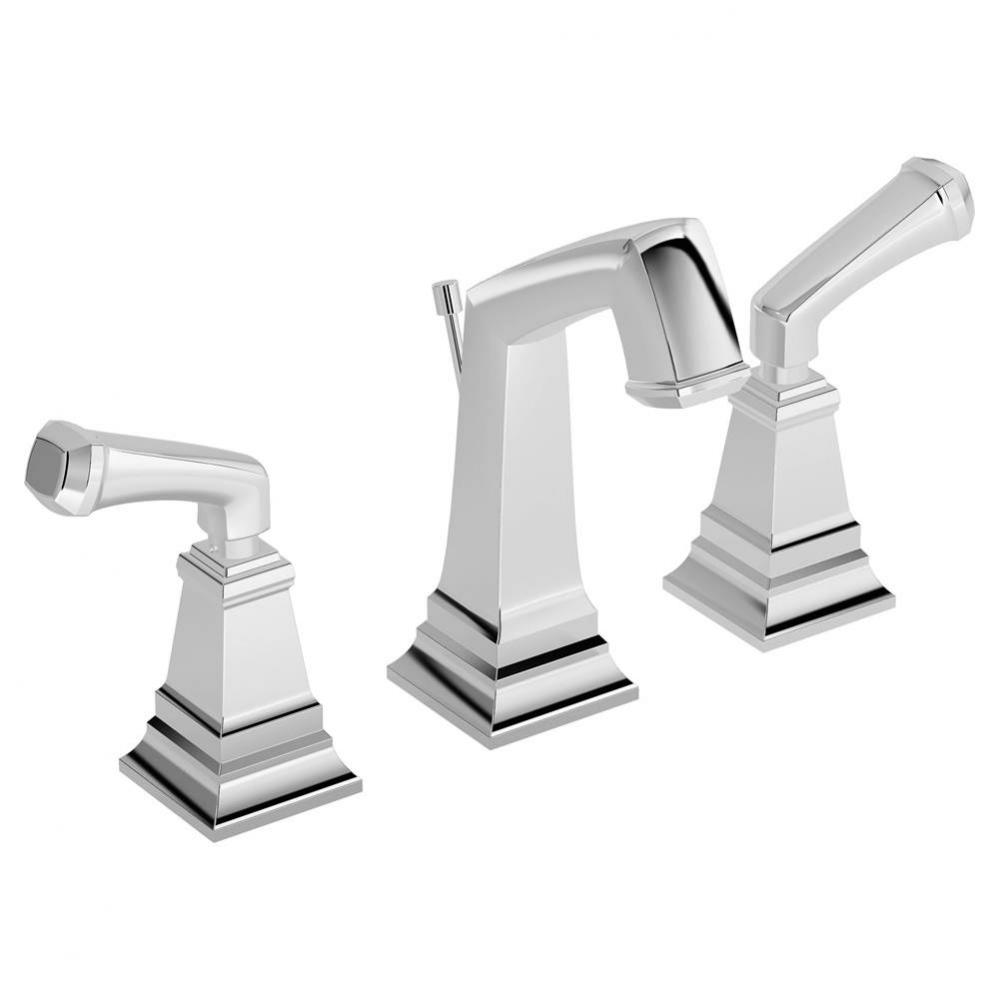 Oxford Widespread 2-Handle Bathroom Faucet with Drain Assembly in Polished Chrome (1.0 GPM)