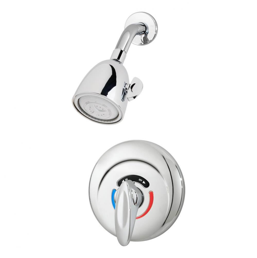 Safetymix Single Handle 1-Spray Shower Trim in Polished Chrome - 1.5 GPM (Valve Not Included)