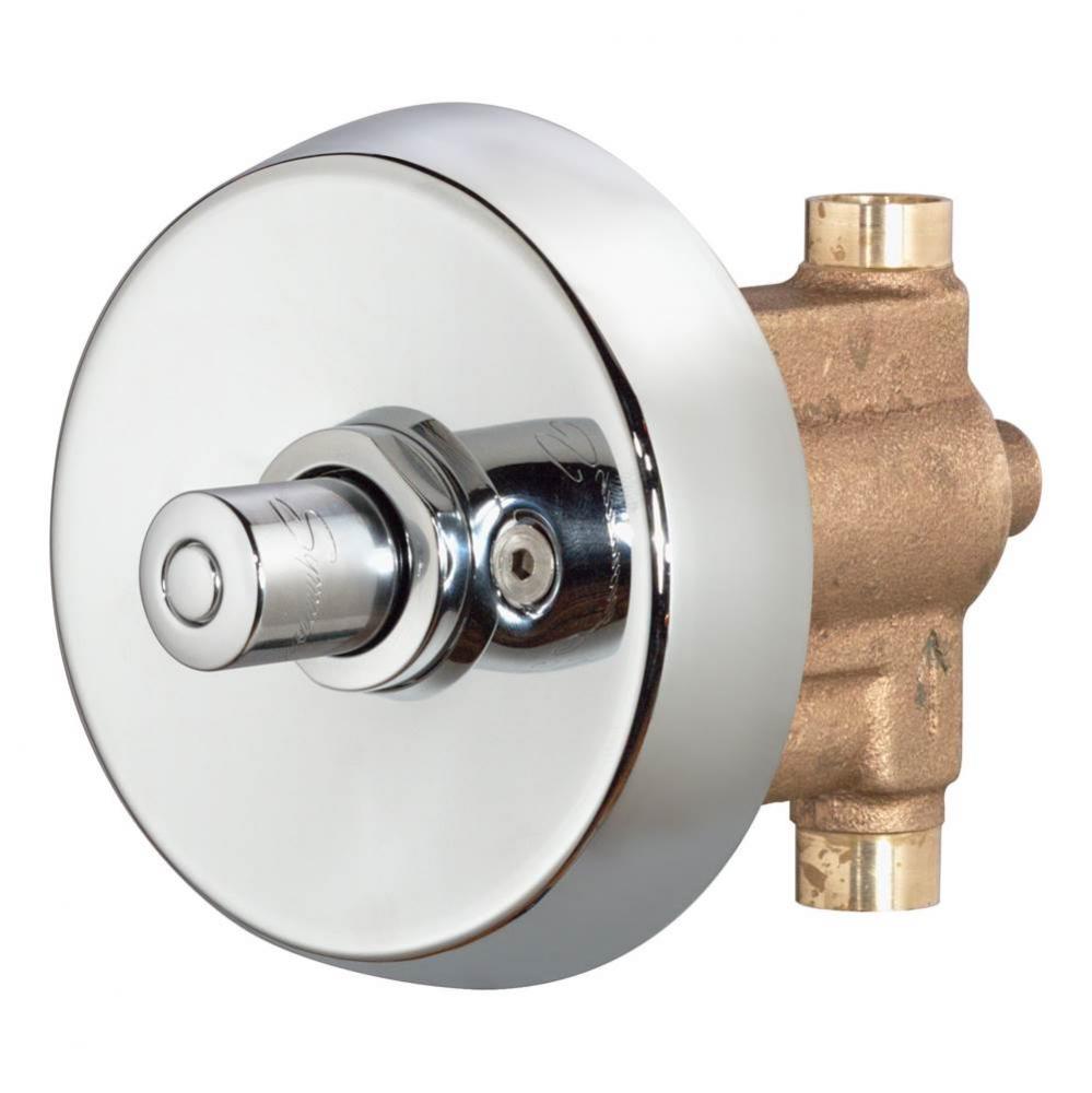 Showeroff Single Push-Button Metering Valve Trim (Valve Not Included)