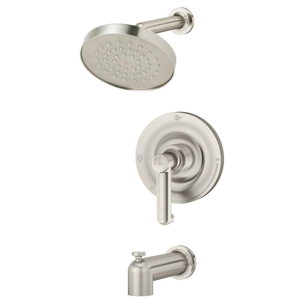 Museo Single Handle 1-Spray Tub and Shower Faucet Trim in Satin Nickel - 1.5 GPM (Valve Not Includ