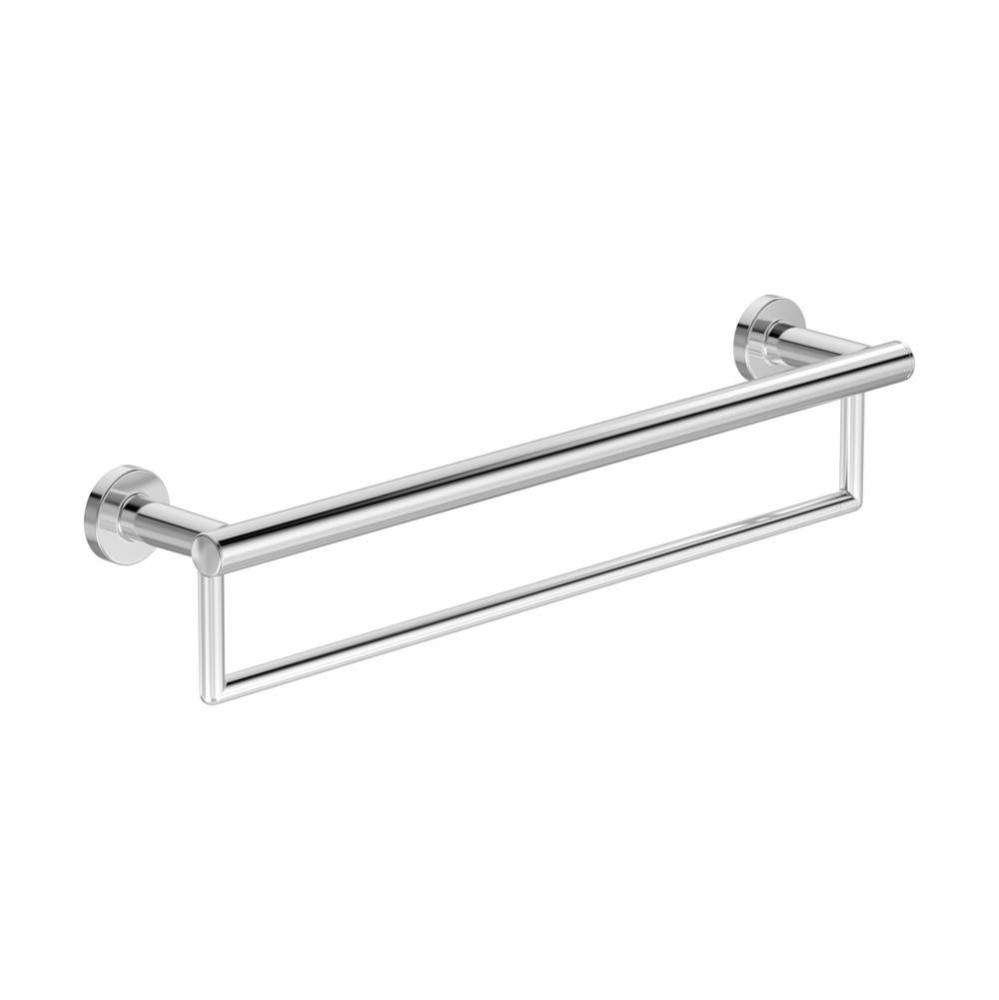 Dia 24 in. ADA Wall-Mounted Towel Bar in Polished Chrome