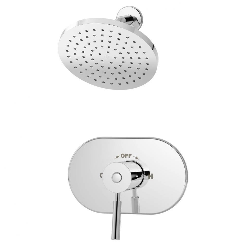 Sereno Single Handle 1-Spray Shower Trim in Polished Chrome - 1.5 GPM (Valve Not Included)