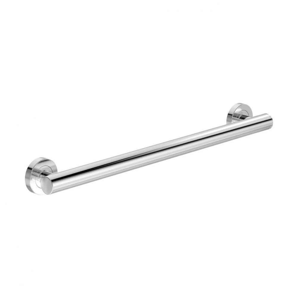 Dia 24 in. Wall-Mounted ADA Grab Bar in Polished Chrome