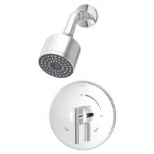 Symmons 3501-CYL-1.5-TRM - Dia Single Handle 1-Spray Shower Trim in Polished Chrome - 1.5 GPM (Valve Not Included)