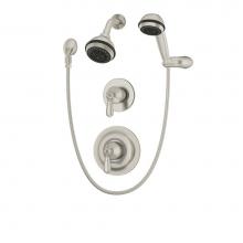 Symmons 4705-1.5-TRM - Allura 2-Handle 3-Spray Shower Trim with 3-Spray Hand Shower in Polished Chrome (Valves Not Includ
