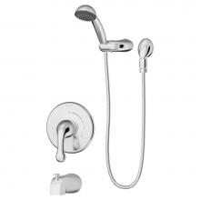 Symmons 6604-1.5-TRM - Unity Single Handle 1-Spray Tub and Hand Shower Trim in Polished Chrome - 1.5 GPM (Valve Not Inclu