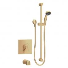 Symmons S-3604-BBZ-T4-1.5-TRM - Duro Single Handle 1-Spray Tub and Hand Shower Trim in Brushed Bronze - 1.5 GPM (Valve Not Include