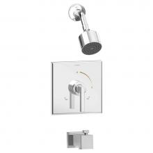 Symmons 3602-SH1-T2-1.5-TRM - Duro Single Handle 1-Spray Tub and Shower Faucet Trim in Polished Chrome - 1.5 GPM (Valve Not Incl