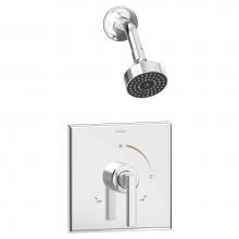 Symmons 3601-1.5-TRM - Duro Single Handle 1-Spray Shower Trim in Polished Chrome - 1.5 GPM (Valve Not Included)