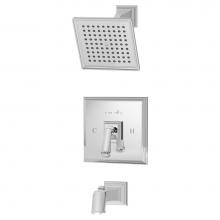 Symmons 4202-1.5-TRM - Oxford Single Handle 1-Spray Tub and Shower Faucet Trim in Polished Chrome - 1.5 GPM (Valve Not In