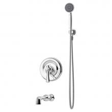 Symmons S-5404-1.5-TRM - Degas Single Handle 1-Spray Tub and Hand Shower Trim in Polished Chrome - 1.5 GPM (Valve Not Inclu