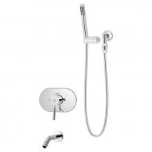Symmons S-4304-1.5-TRM - Sereno Single Handle 1-Spray Tub and Hand Shower Trim in Polished Chrome - 1.5 GPM (Valve Not Incl