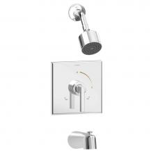 Symmons 3602-SH1-1.5-TRM - Duro Single Handle 1-Spray Tub and Shower Faucet Trim in Polished Chrome - 1.5 GPM (Valve Not Incl
