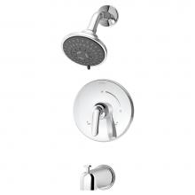 Symmons 5502-1.5-TRM - Elm Single Handle 5-Spray Tub and Shower Faucet Trim in Polished Chrome - 1.5 GPM (Valve Not Inclu