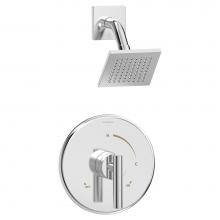 Symmons 3501-B-SH4-1.5-TRM - Dia Single-Handle 1-Spray Shower Trim in Polished Chrome - 1.5 GPM (Valve Not Included)