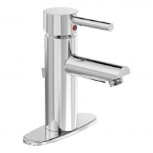 Symmons SLS-3512-DP4-0.5 - Dia Single Hole Single-Handle Bathroom Faucet with Deck Plate in Polished Chrome (0.5 GPM)