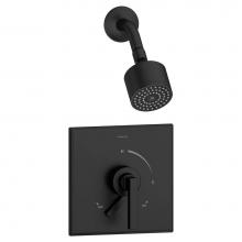 Symmons S-3601-MB-SH1-1.5-TRM - Duro Single Handle 1-Spray Shower Trim with Secondary Volume Control in Matte Black - 1.5 GPM (Val