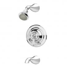 Symmons S-4402-1.5-TRM - Carrington Single Handle 3-Spray Tub and Shower Faucet Trim in Polished Chrome - 1.5 GPM (Valve No