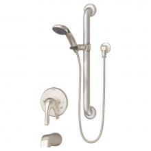 Symmons S-9604-X-PLR-STN - Origins Tub/Hand Shower Unit