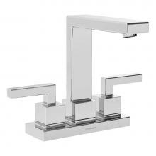 Symmons SLC-3612-1.5 - Duro 4 in. Centerset 2-Handle Bathroom Faucet with Drain Assembly in Polished Chrome (1.5 GPM)