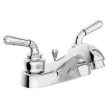 Symmons SLC-9612-1.5 - Origins 4 in. Centerset 2-Handle Bathroom Faucet with Drain Assembly in Polished Chrome (1.5 GPM)