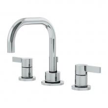 Symmons SLW-3512-H2-1.5 - Dia Widespread 2-Handle Bathroom Faucet with Drain Assembly in Polished Chrome (1.5 GPM)